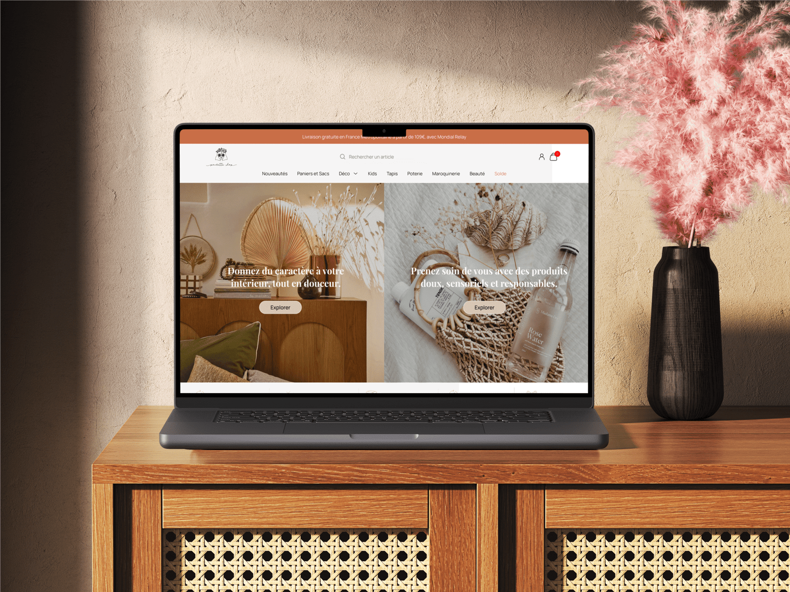 Mockup site e-commerce