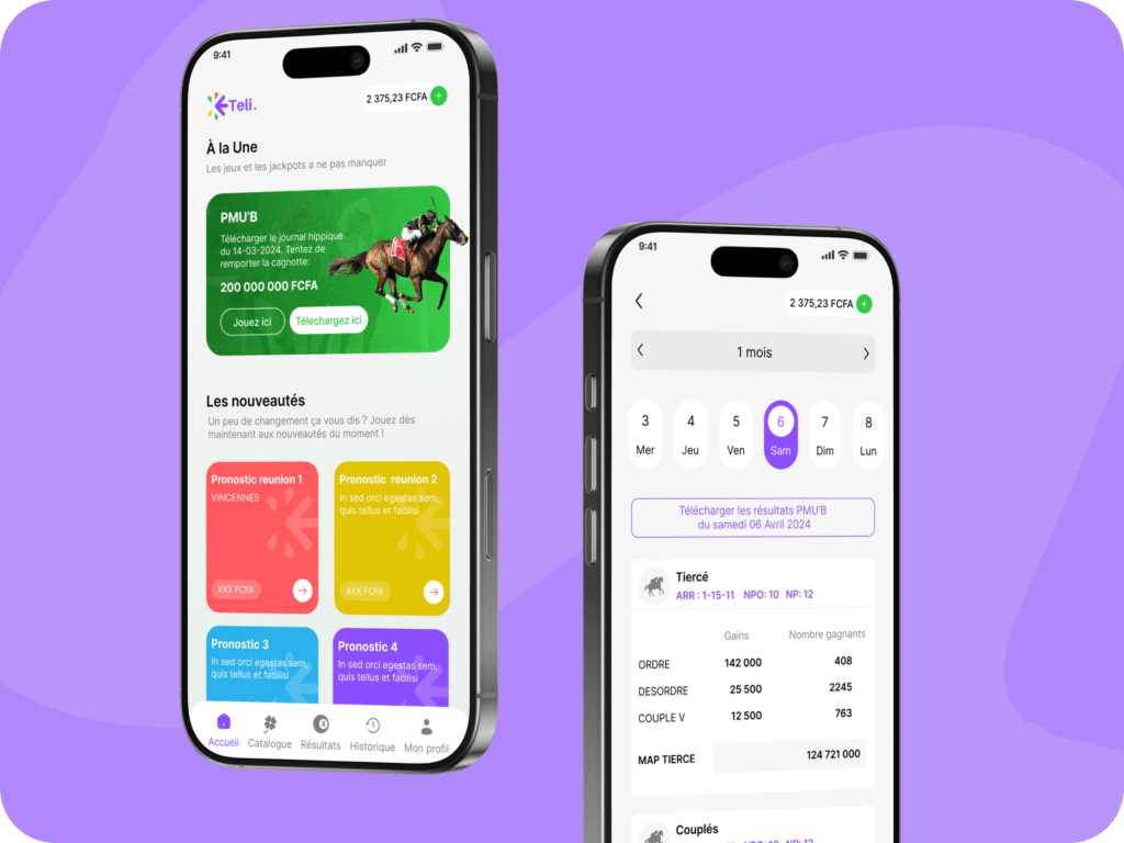 Mockup application web
