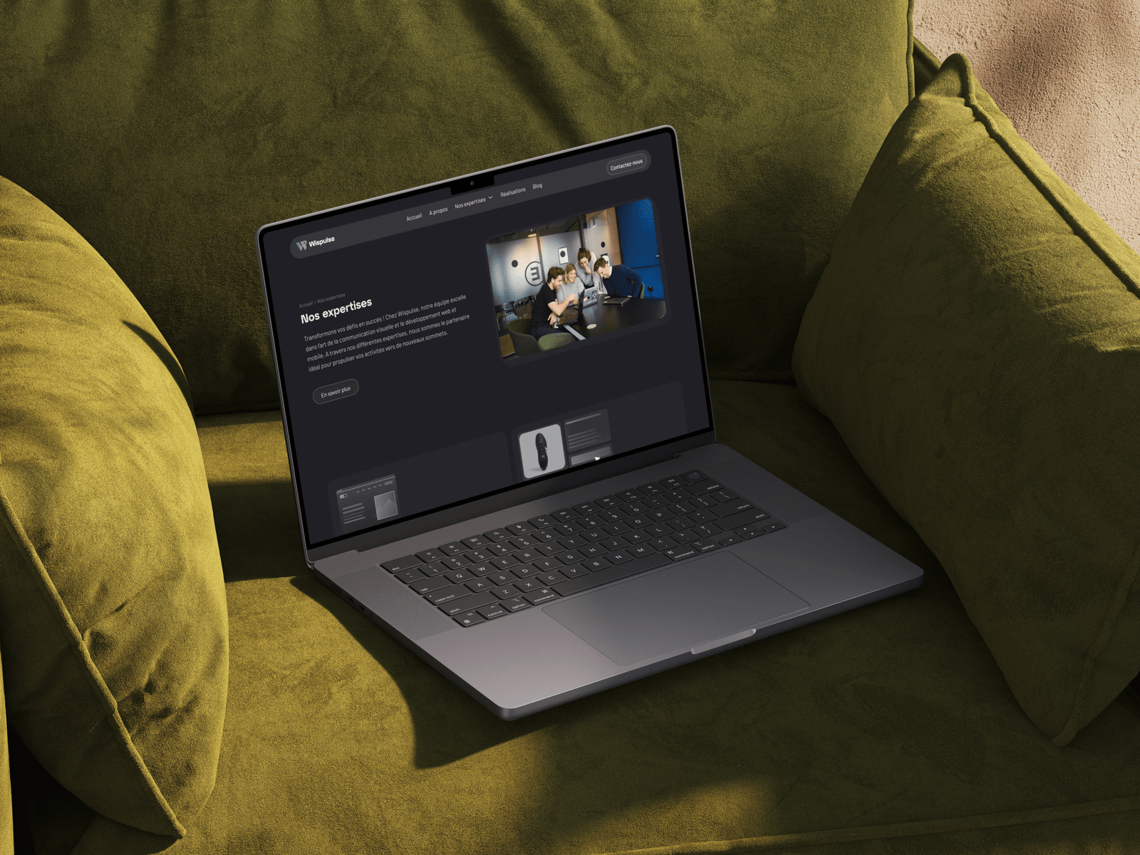 Mockup site web